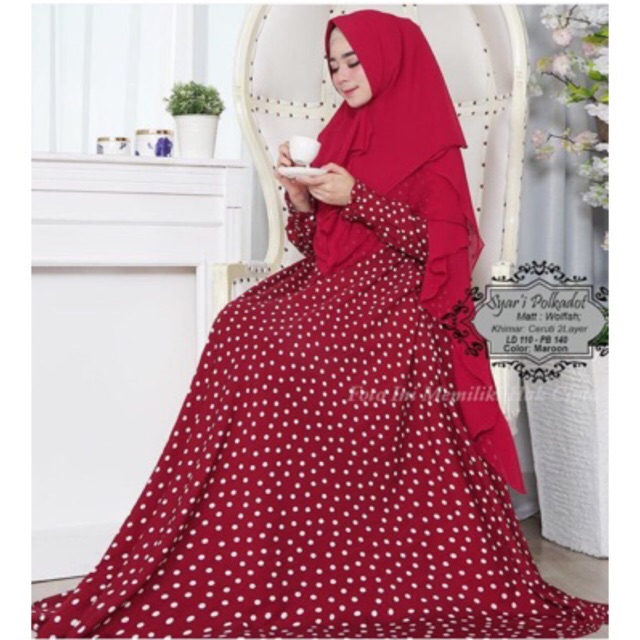 Gamis Monalisa Polkadot