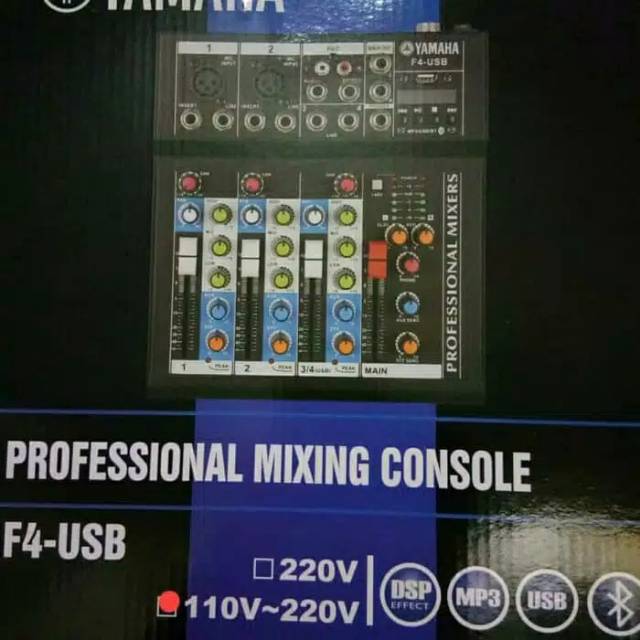 Mixer yamaha F4 Premium 4 Channel Audio Mixer bluetooth