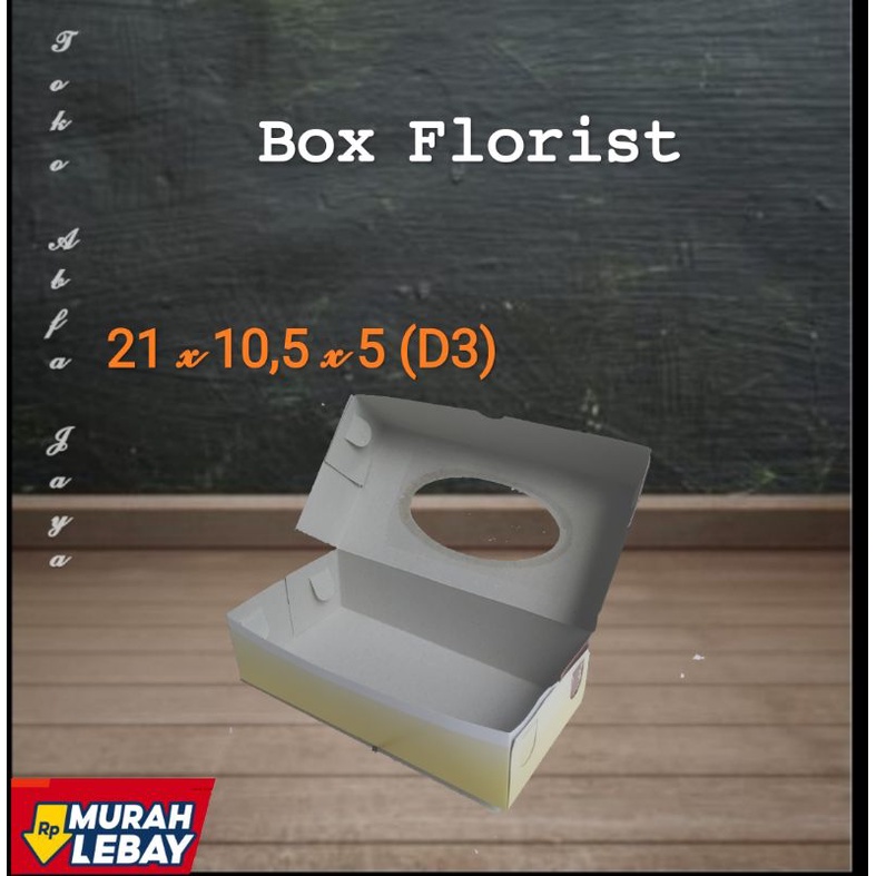 

(Box murah) Box Florist 21 x 10,5 x 5 (D3 )window. cocok untuk packing, kue, snack, roti, souvenir dll