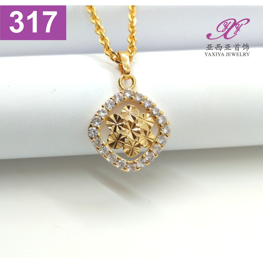 

Liontin Permata Perhiasan imitasi Gold 18k Yaxiya Jewelry 317