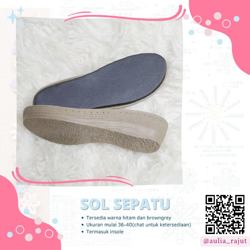 SOL SEPATU RAJUT