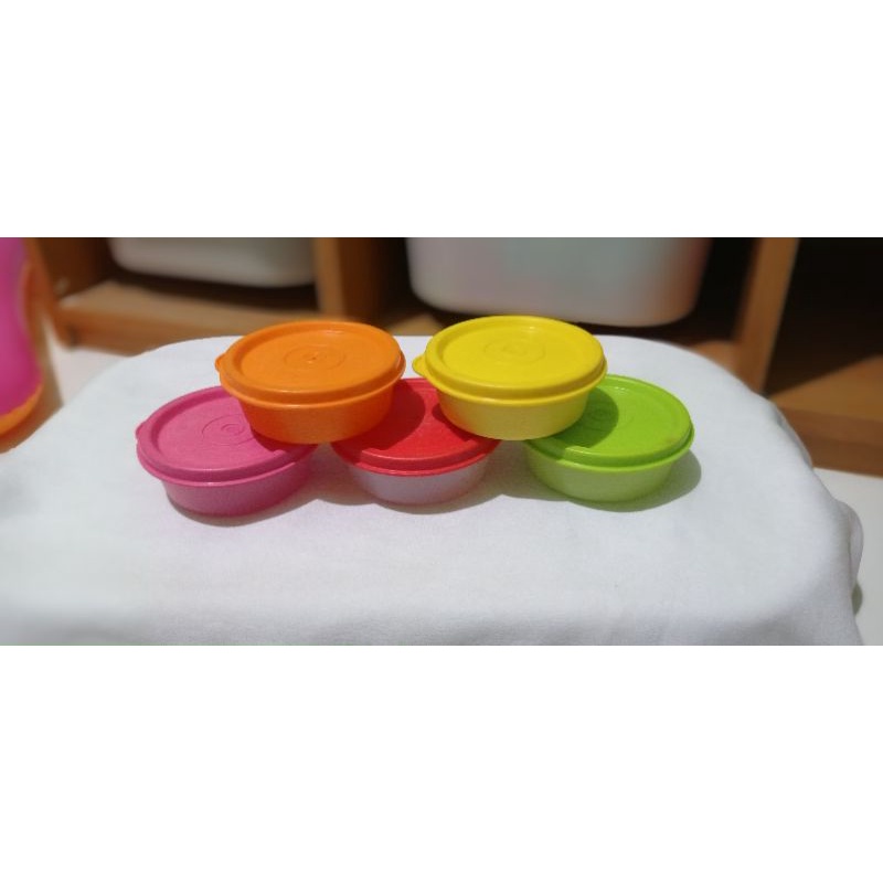 Small saver tupperware second | wadah bulat kecil tupperware second | tempat sambal tupperware | wad