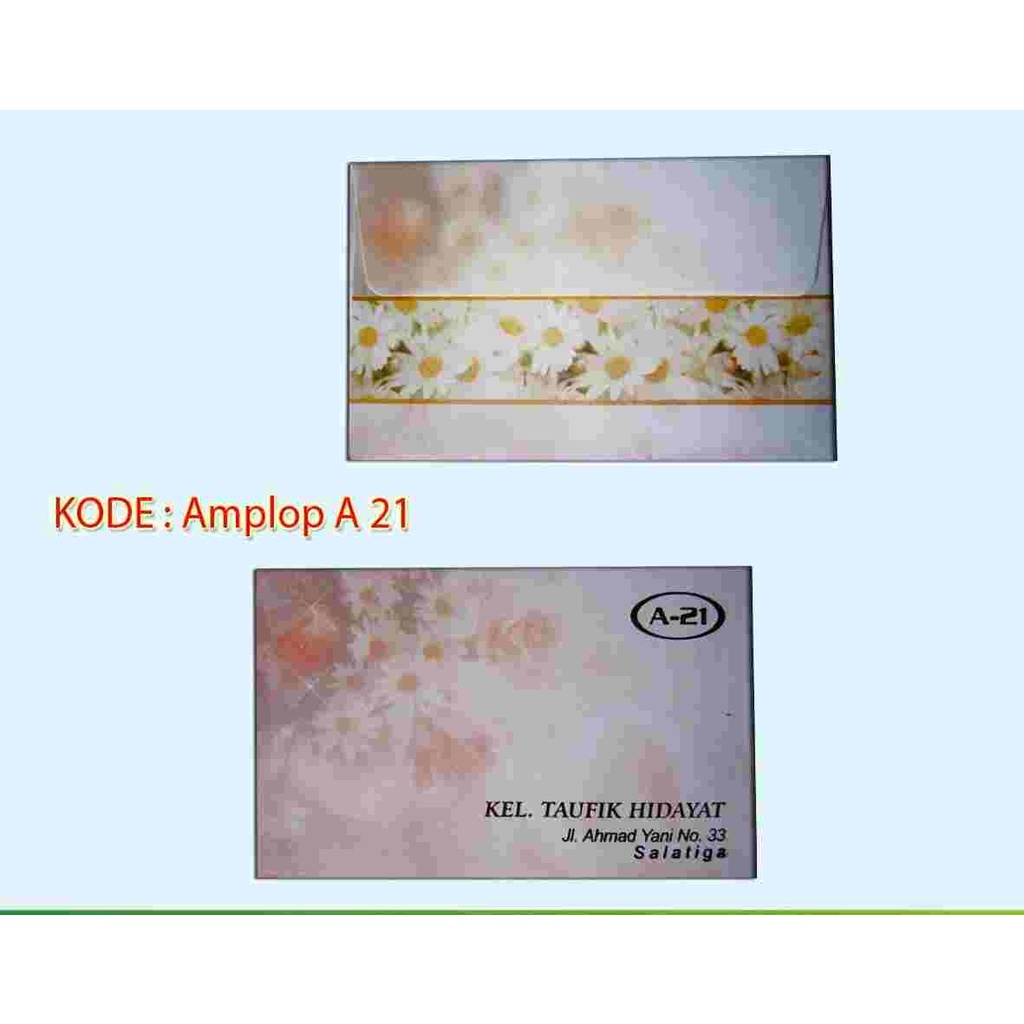 

Blangko Amplop Motif A 21 Murah isi 50