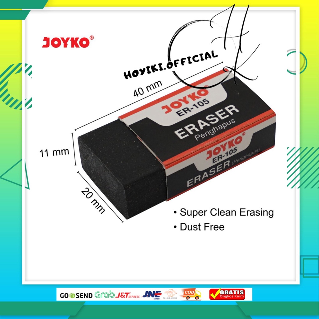 

JOYKO Penghapus Karet Eraser Penghapus Joyko ER-105 Dust Free