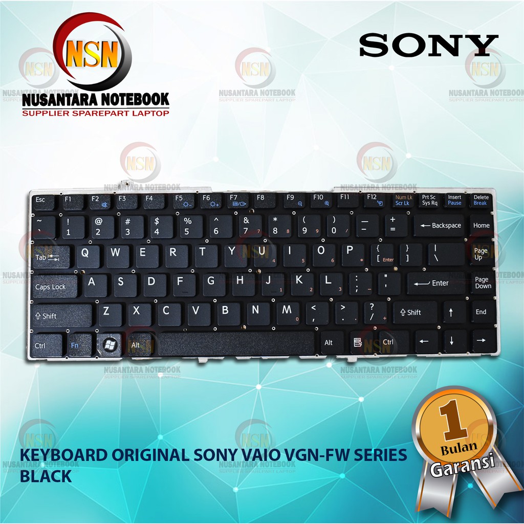 Keyboard Original Sony Vaio VGN-FW11 VGN-FW21 VGN-FW Series Black