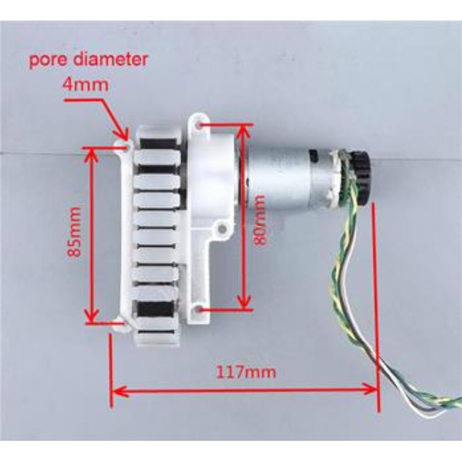 DC 12V motor Gear box Robot Tank + rotary encoder + rubber wheel set