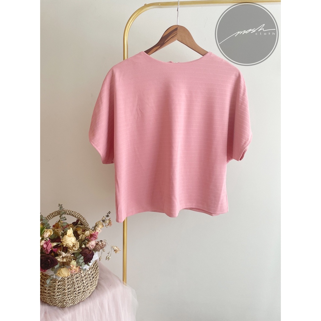 ATASAN SANTAI PINK ATASAN PREMIKUM ATASAN IMOPRT BLOUSE IMPORT BAJU SANTAI BAJU KERJA BAJU FORMAL BA