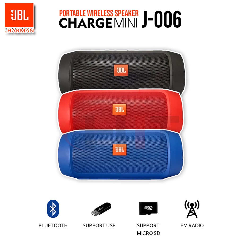 Speaker Portable Bluetooth Music Box JBL Wireless Charge Mini J006