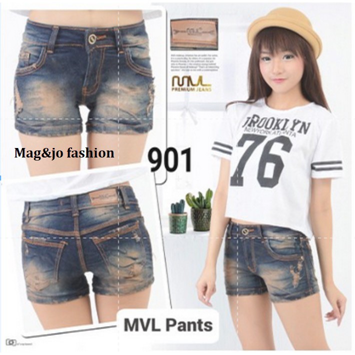 Celana Pendek Jeans (Hot pants) MVL-901 | Hotpants Jeans | Celana Jeans cewek | Celana Pendek wanita