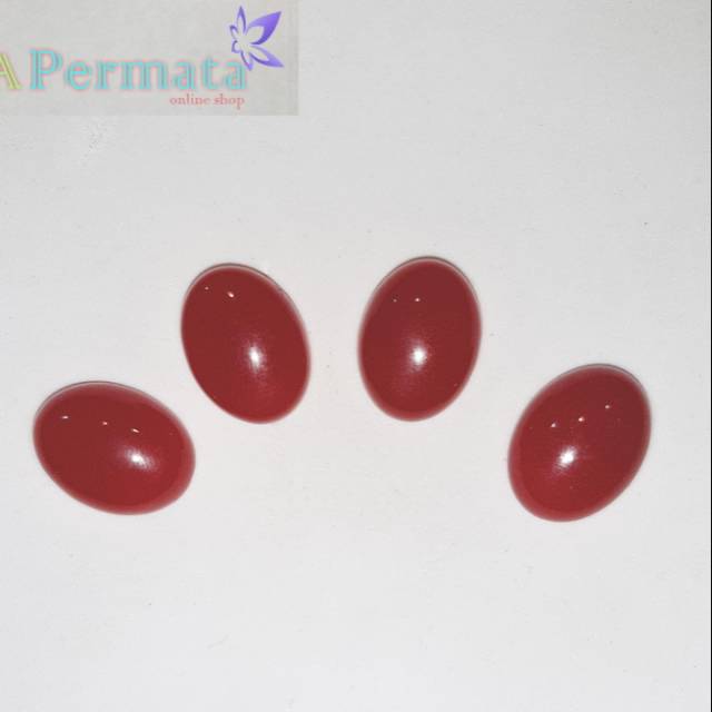Batu Giok Merah Natural