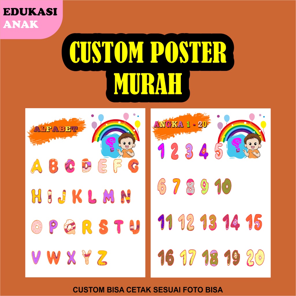 

POSTER EDUKASI ANAK | ANAK SD | TK | PAUD