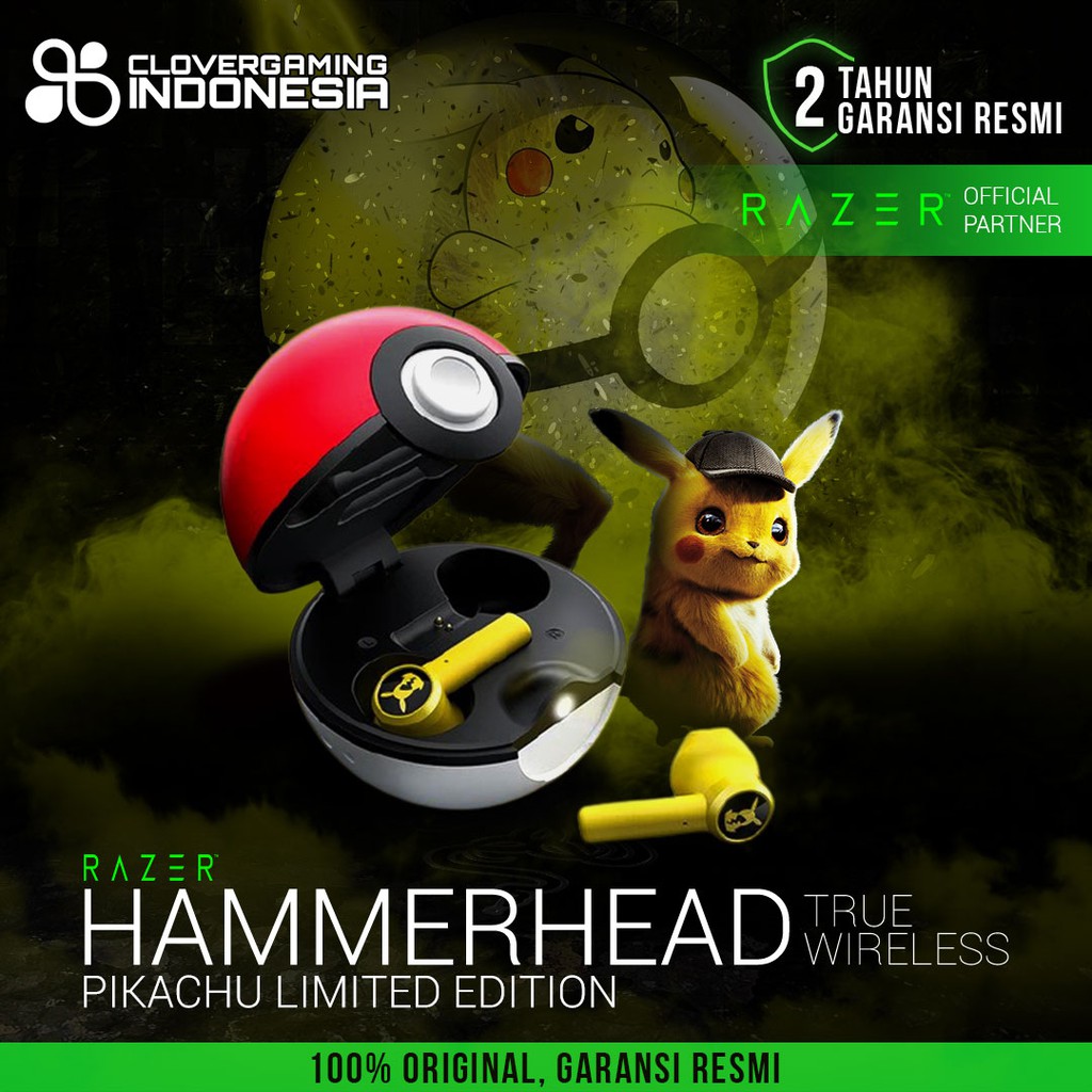 Razer Hammerhead TWS x Pokemon Pikachu Edition - True Wireless Earbuds