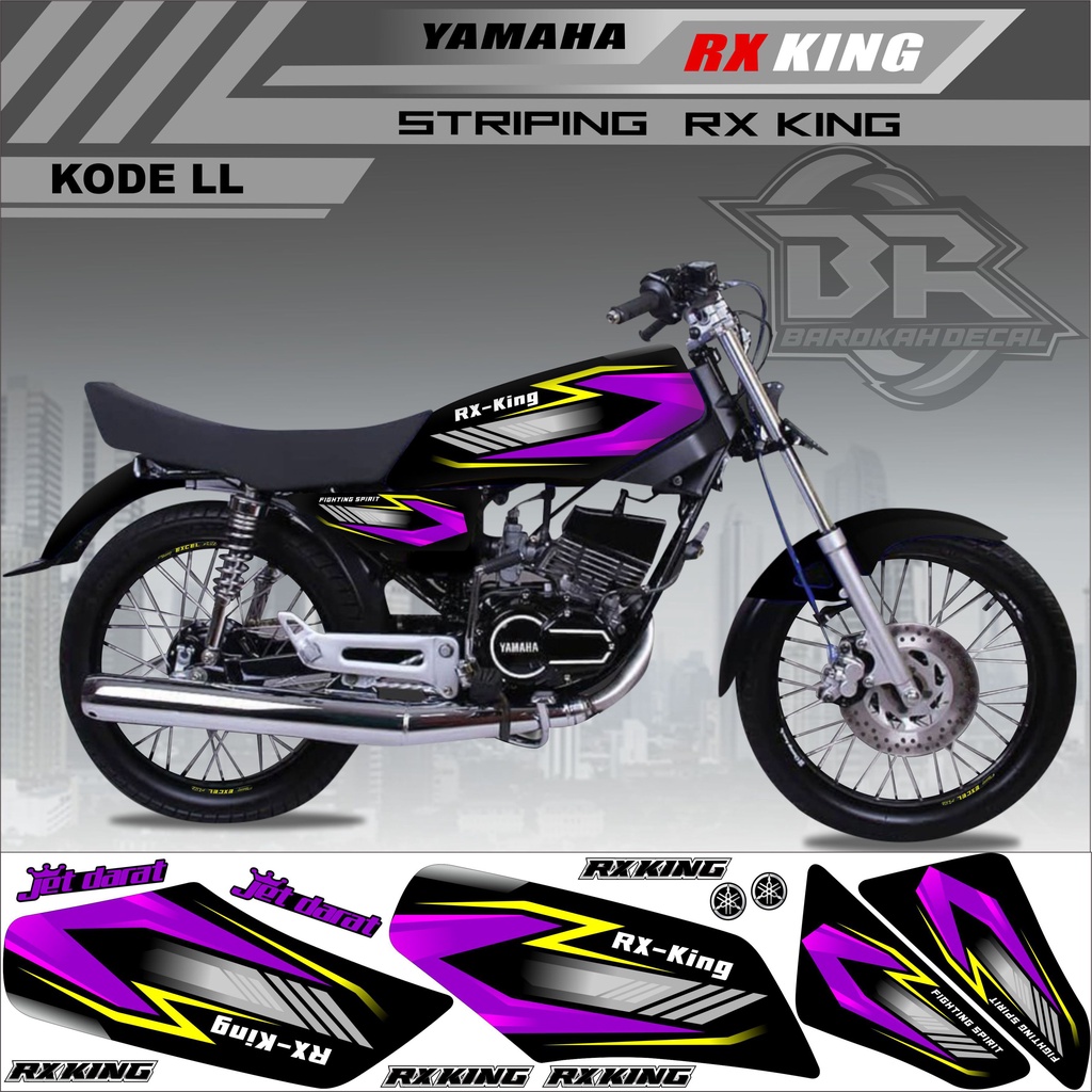 Sticker Rx King Variasi Stiker Lis Striping Rx King Kode LL