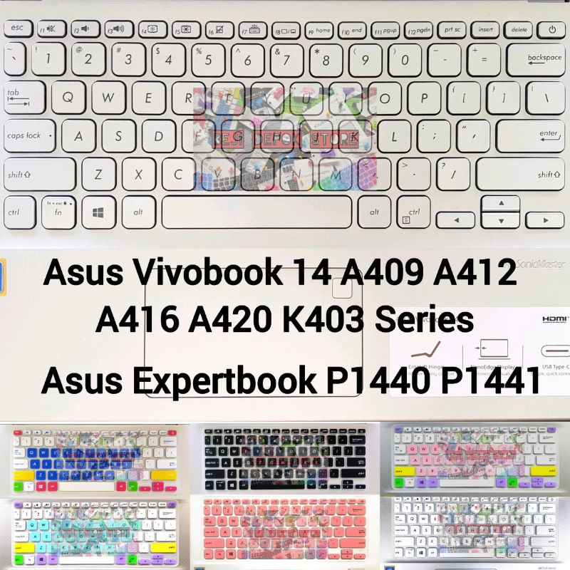 Keyboard Protector Asus Vivobook Ultra S14 A412 A409 M415 A416 A420U X420 K403 A412F A412FA A412D A409 M409 A412DA