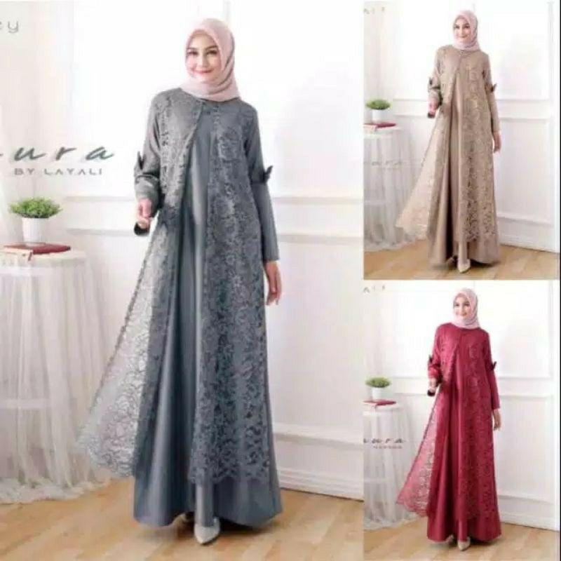 Laura Dress Gamis Brukat