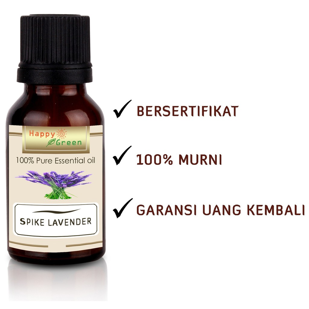 Happy Green Spike Lavender Essential Oil - Minyak Spike Lavender