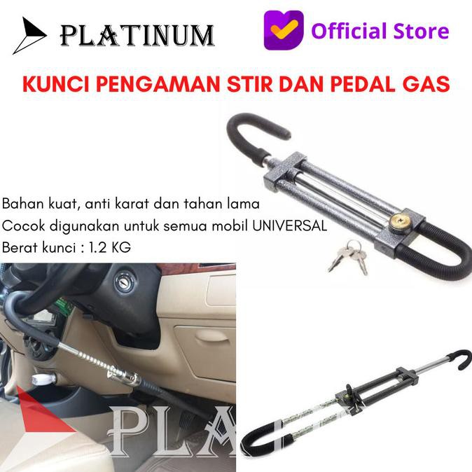 Kunci Pengaman Stir Setir Ke Pedal Mobil Kunci Pengaman Garpu 6081