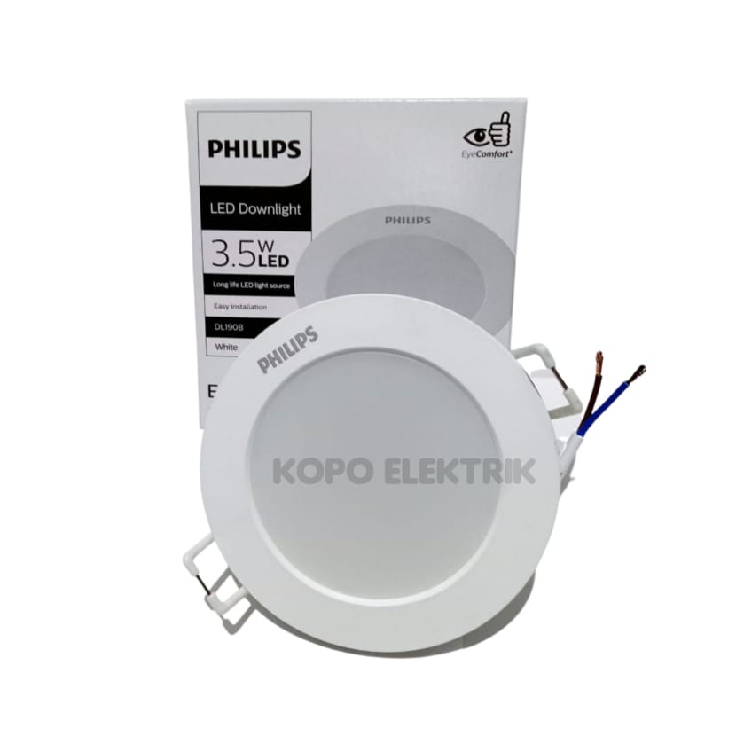 Lampu Led Downlight Philips 3.5w Bulat Eridani 3.5 Watt / 3 Watt