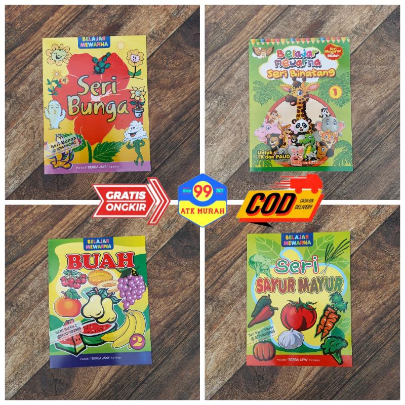 BUKU MEWARNAI ANAK/buku belajar/menggambar