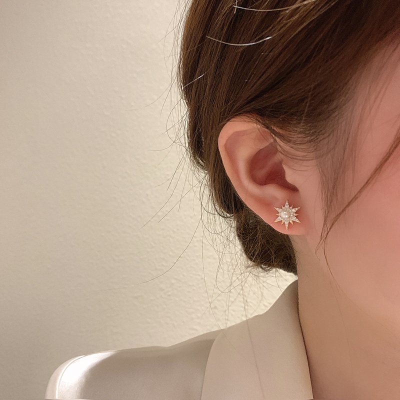 Anting Bintang Fashion Wanita Gaya Korea / Anting Mutiara Elegan