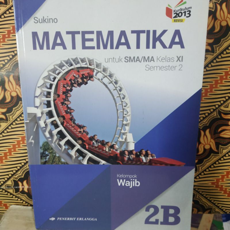 buku matematika kelas 2B SMA Erlangga Sukino