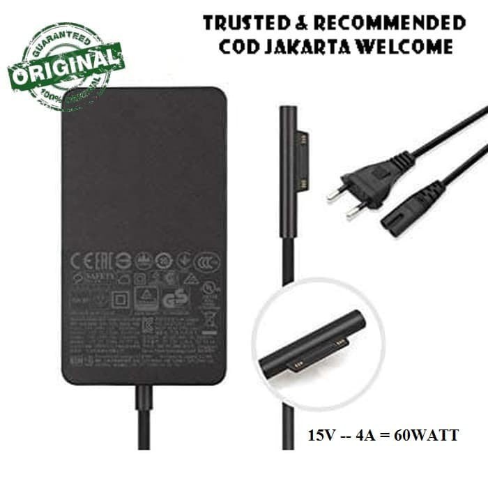 Microsoft Surface 4 / Pro 4 Charger Adaptor Original 15V 4A