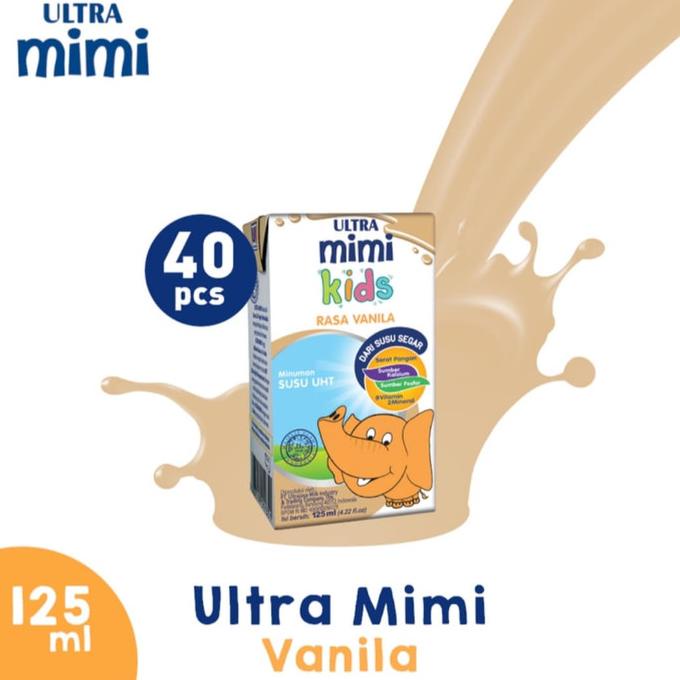 

BAYAR COD Ultra Mimi Kids VANILLA 125 Ml X 40 PSC