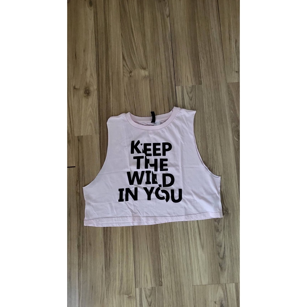 PRELOVED Baju Atasan Kaos Olahraga H&M Pink | Branded | Thrift | Secondhand