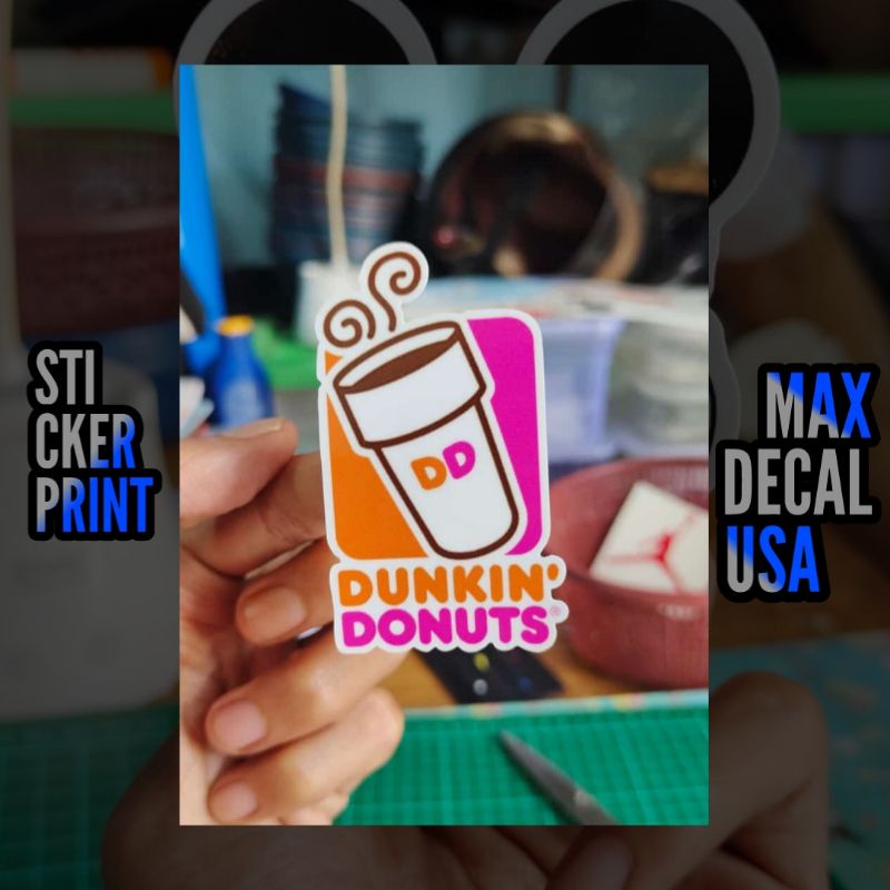 

STIKER PRINT DUNKIN'DONUTS LOGO ANIME BRAND DLL