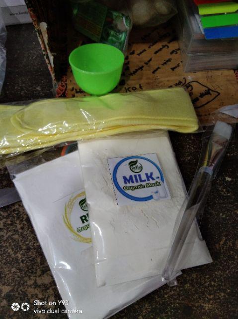 Paket Perlengkapan Masker Organik Isi Mangkok Bando Kuas Spatula Pengaduk