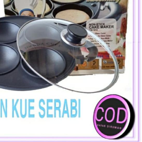 ✬ Aneka Cetakan Kue Serabi 4 Lubang Happy Call ➮