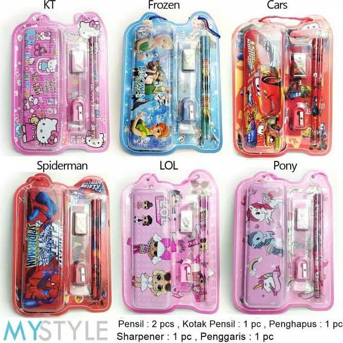 

Stationery Set 6 in 1 Set Paket Alat Tulis Sekolah Anak