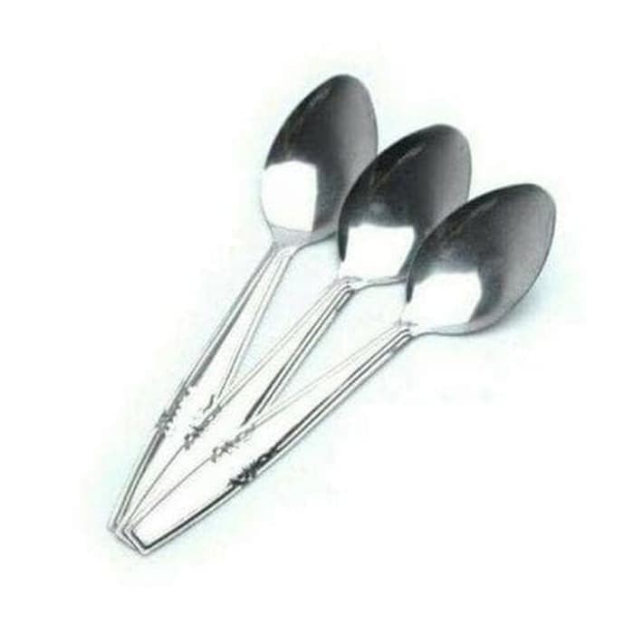 [COD] SENDOK MAKAN STAINLESS STEEL 12PCS / 1 LUSIN