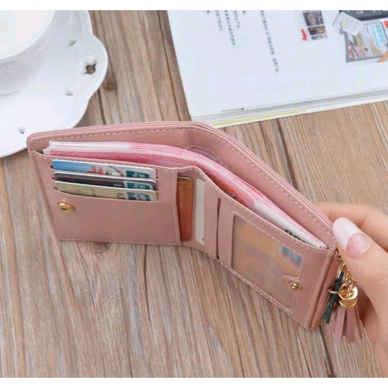 Dompet wanita mini import murah ala Korea cantik lucu bisa simpan koin