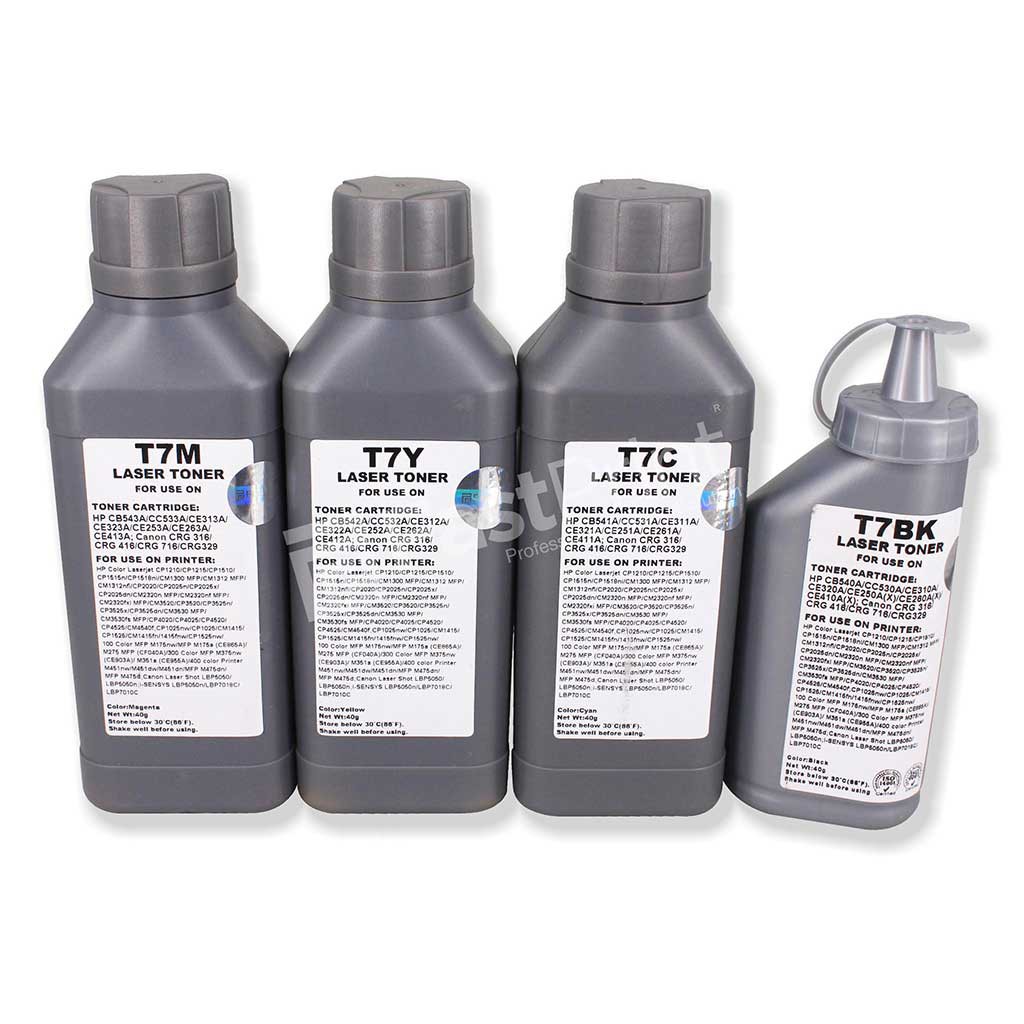 Serbuk Refill Toner T7 40gr Printer HP Color Laserjet HP 100 HP 300 HP 400 Canon Laser Shot