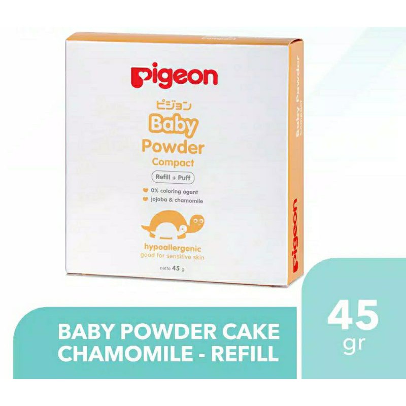 PIGEON BABY POWDER COMPACT/ BEDAK PADAT BAYI 45GR