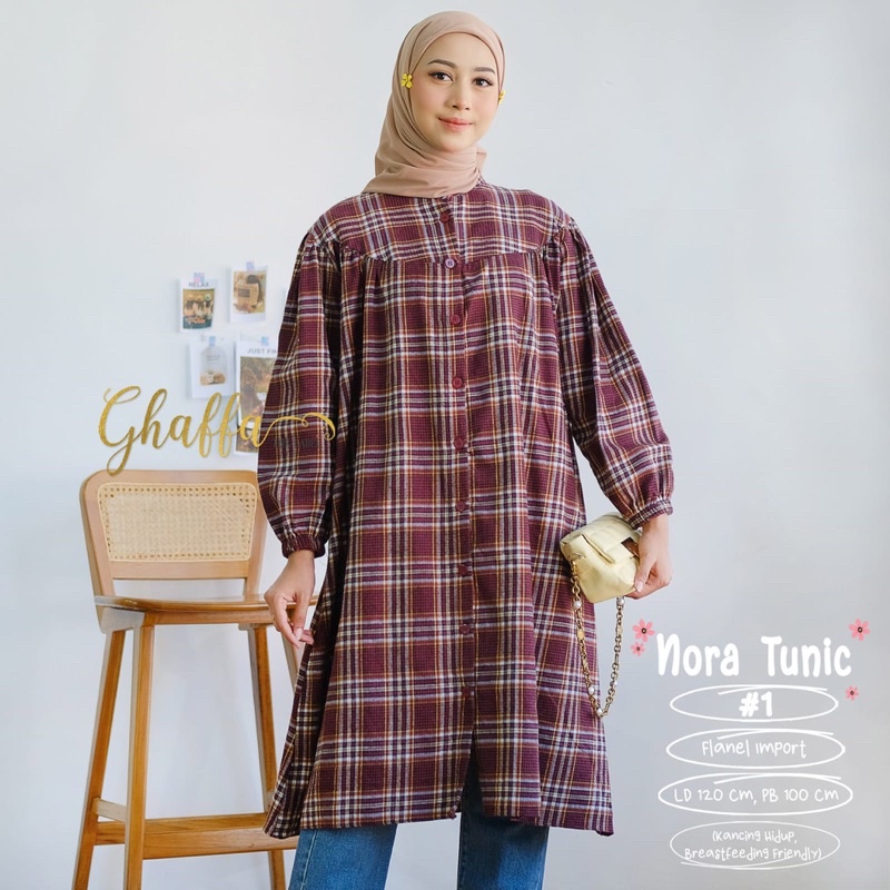 NORA TUNIK #1 FLANEL IMPORT by GHAFFA THE LABEL