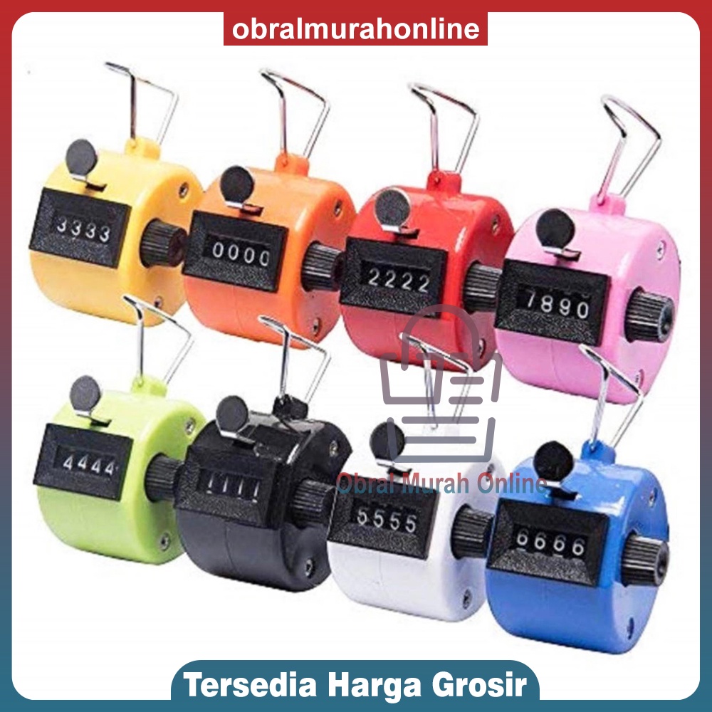 Tasbih Tally Counter Manual / Alat Hitung Manual Warna - Warni