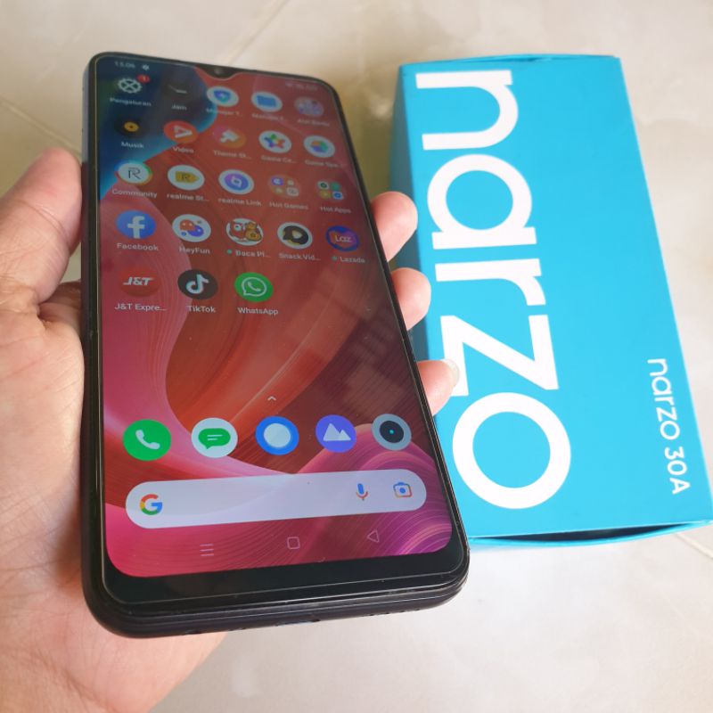 Realme Narzo 30A 4/64 Ram 4gb Rom 64gb second berkualitas