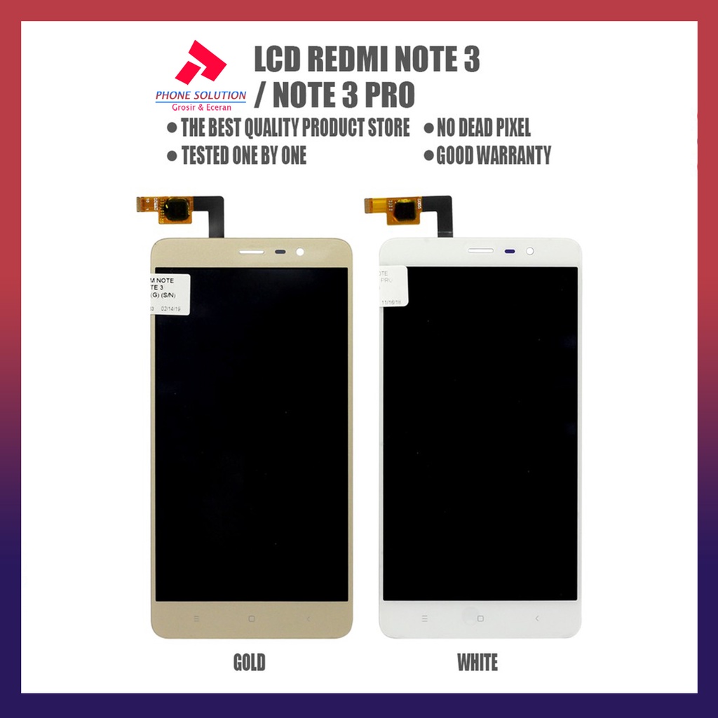 LCD Xiaomi Redmi Note 3 / LCD Redmi Note 3 Pro Fullset Touchscreen // Supplier LCD Xiaomi Redmi - Garansi 1 Bulan