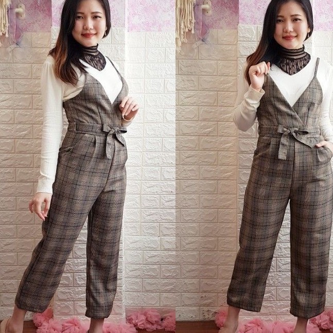 Jumpsuit panjang wanita import hongkong long jumpsuit playsuit wanita baju pantai bestseller