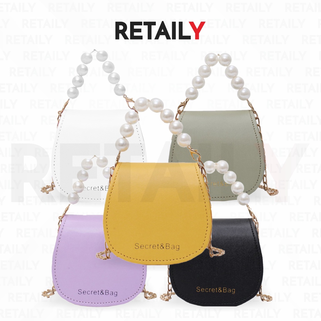 Retaily RY1431 Tas Mutiara Mini Perempuan Korean Style Fashion Wanita Woman Shoulderbag