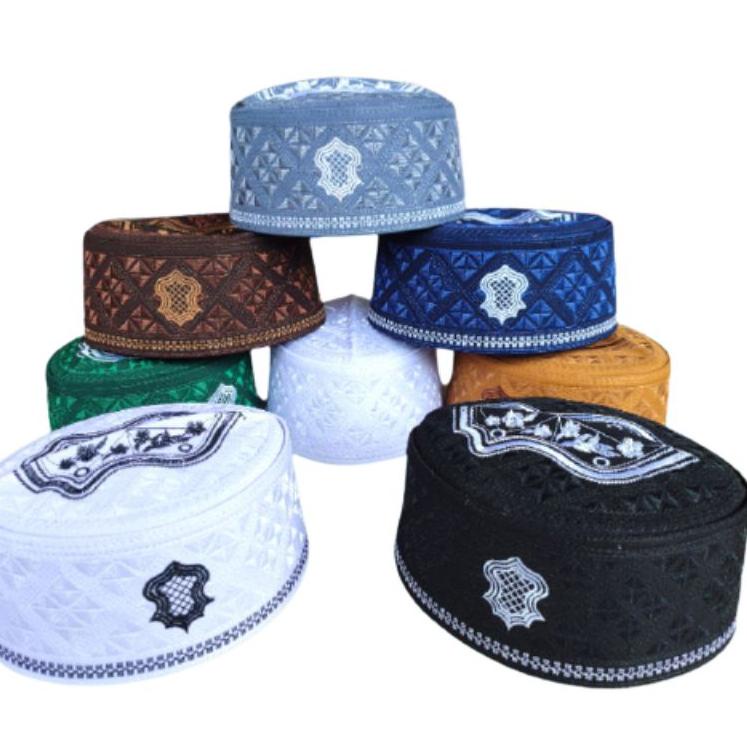 DUM.20Au22т ▪ PECI HAJI KOPYAH ASSAGOFAH KOPIAH SONGKOK MORIF BORDIR TEROMPAH / PECI MALAYSIA / KOPY