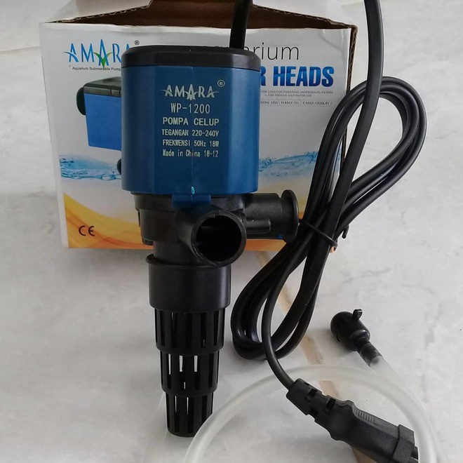 Amara WP 1200 Mesin Pompa Celup Power Head Aquarium Akuarium WP1200