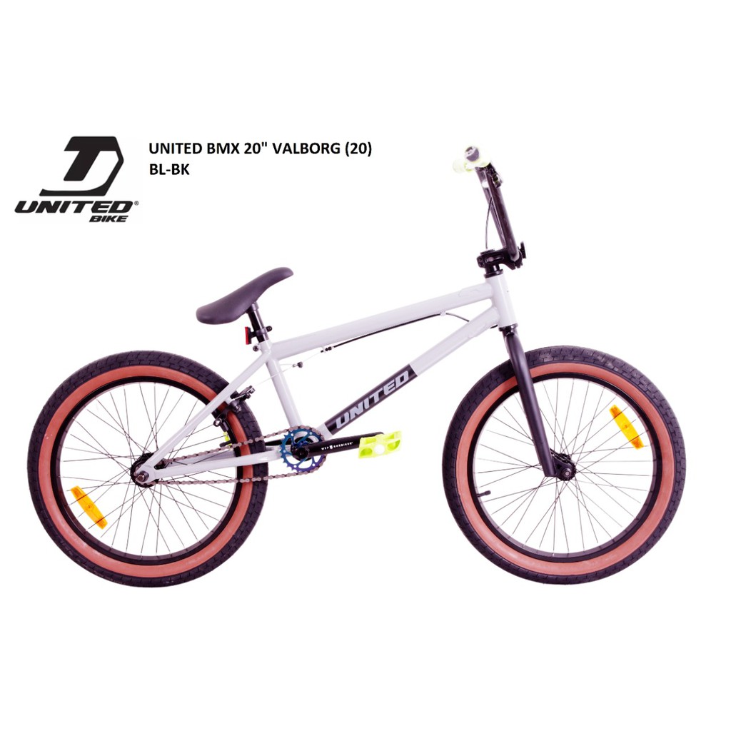SEPEDA BMX - UNITED 1SPEED VALBORG 20inch Warna: Biru Muda