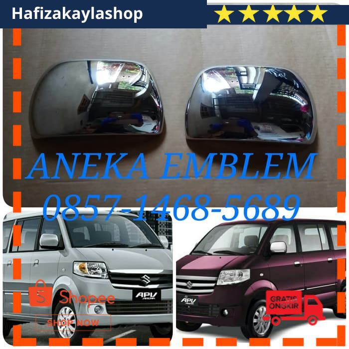 Part mobil original - chrome - cover spion apv - tutup spion apv - sepasang zn 251