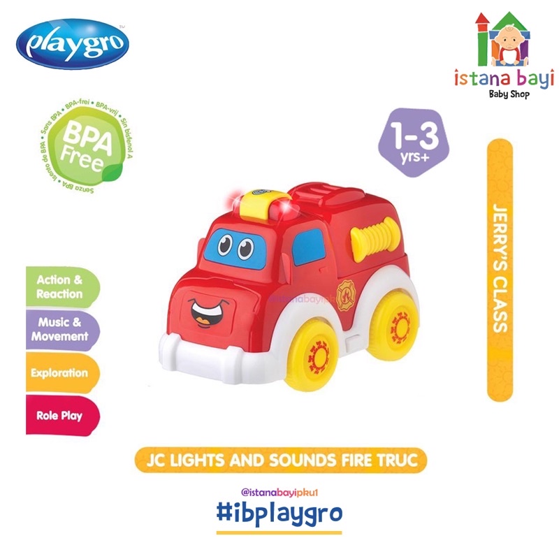 Playgro Light And Sound Police Car - Mainan Bayi