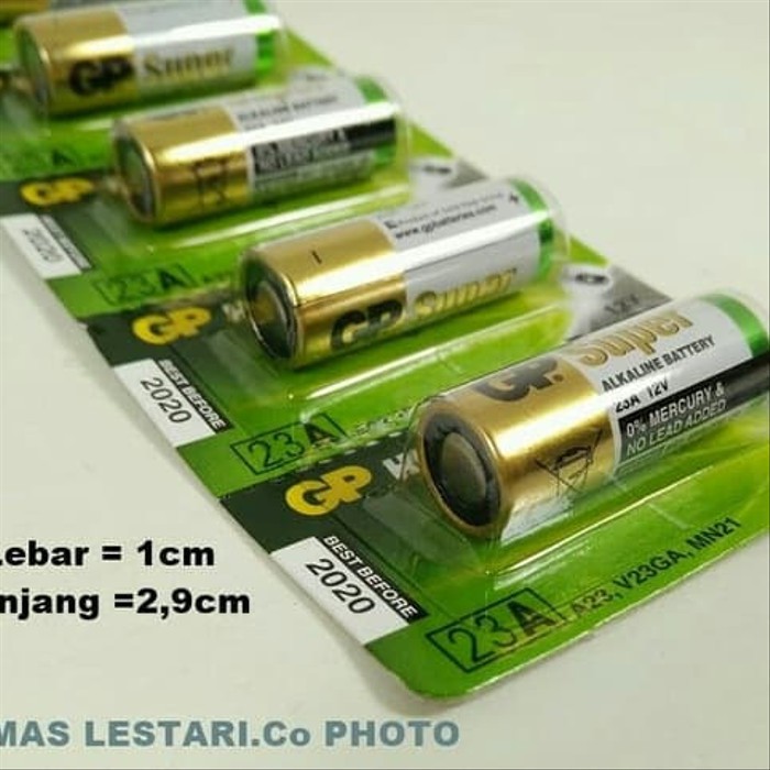 Battery- Baterai GP 12V 23A 0% Mercury High Voltage