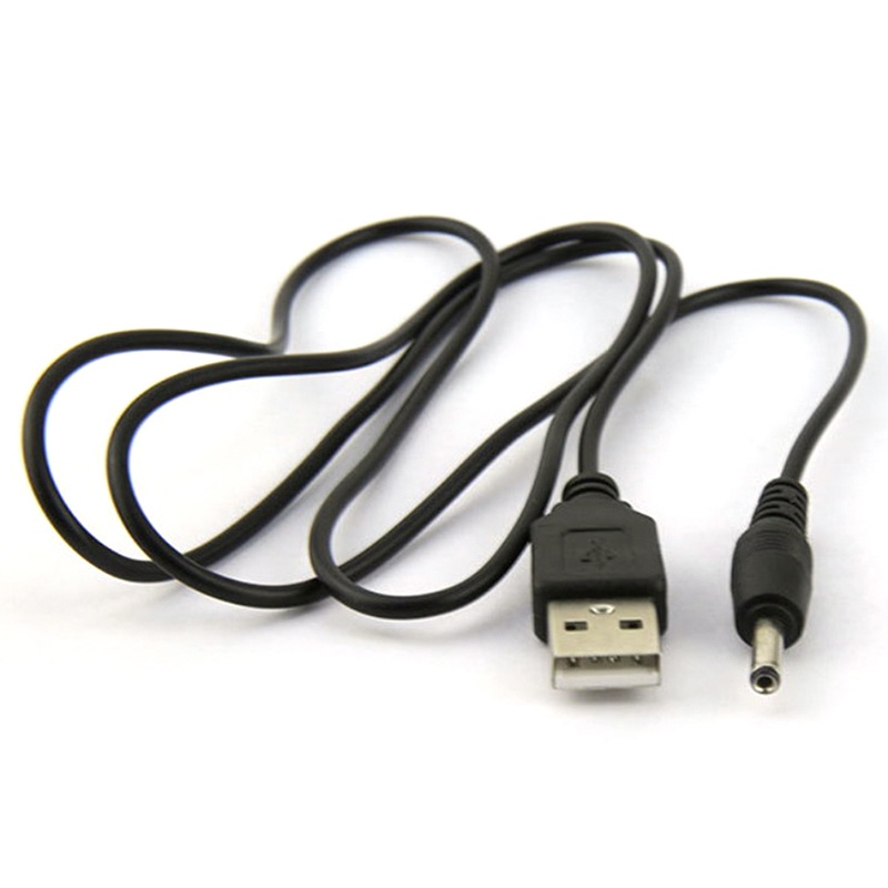 {LUCKID}USB Port to 2.5 3.5 4.0 5.5mm 5V DC Barrel Jack Power Cable Cord Connector Black