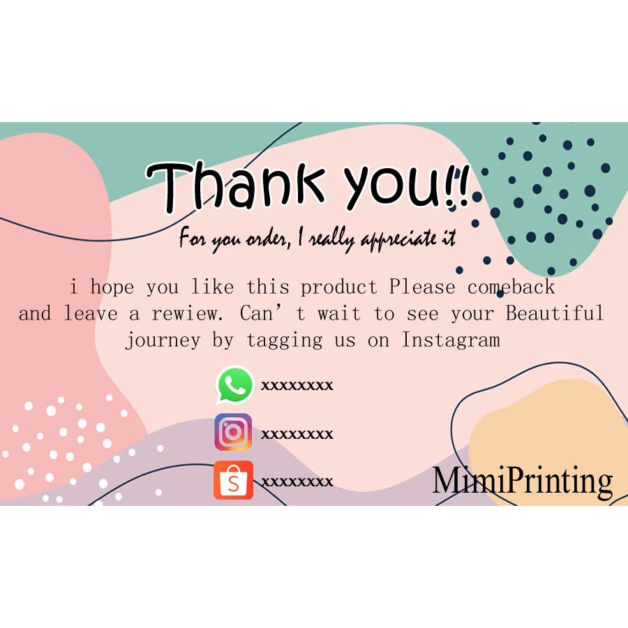 

name card ( kartu nama ) bahan art carton 260gram isi 100pcs free design